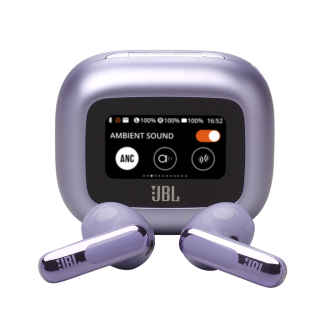 JBL Live Flex 3 draadloze noice cancelling oortjes paars