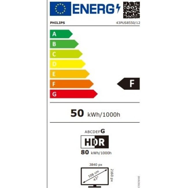Philips 43PUS855012 UHD 4k Ambilight TV