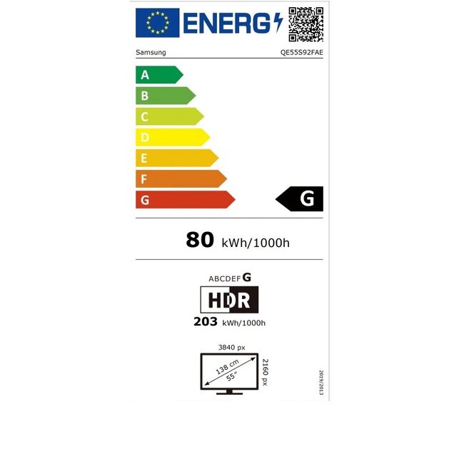 Samsung QE55S92FAEXXN OLED 4K Smart TV