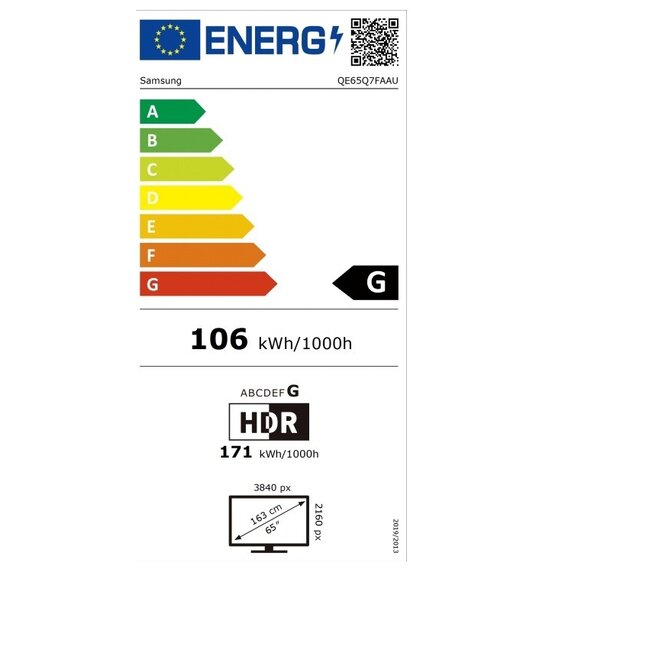 Samsung QE65Q7FAAUXXN QLED 4K Vision AI Smart TV