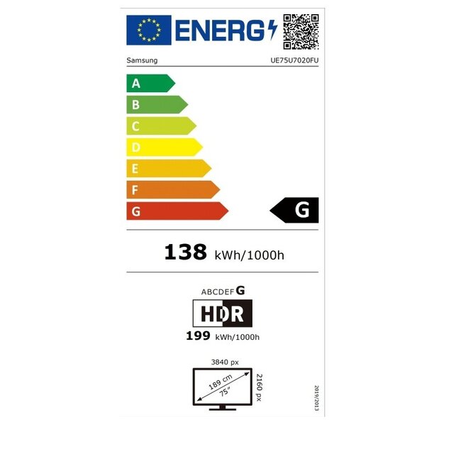 Samsung UE75U7020FUXXN UHD Smart TV