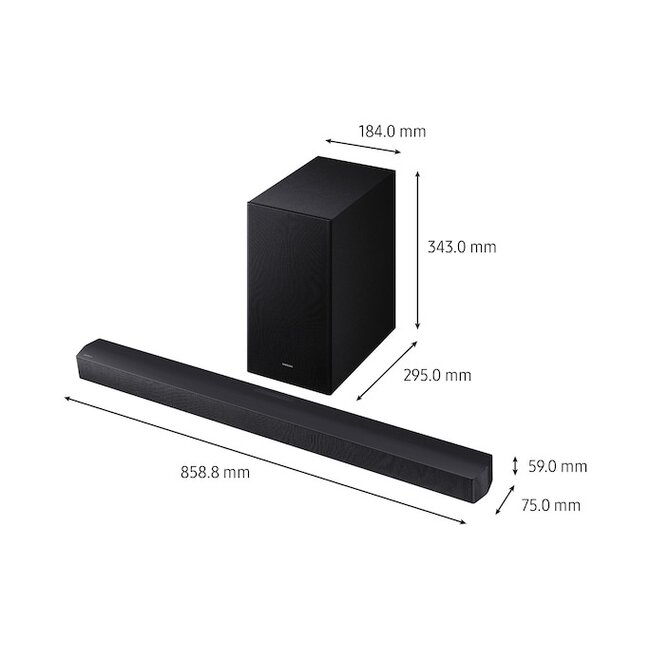 SamsungHWB660F Soundbar Zwart