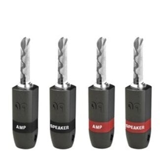 Audioquest BAN300 SET (4 connectoren) SILVER