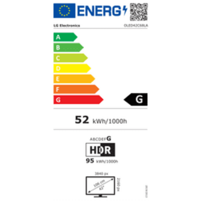 LG OLED42C67LA  Evo 4K Smart TV