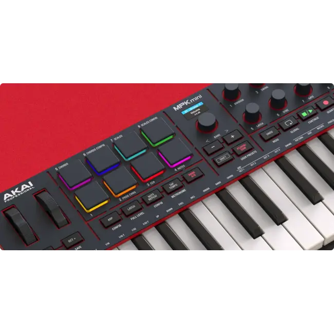 AKAI - MPK Mini IV- MIDI-keybord Zwart