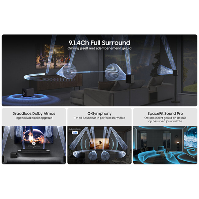 Samsung HW-Q930H/XN Soundbar met Dolby Atmos | 9.1.4-kanaals