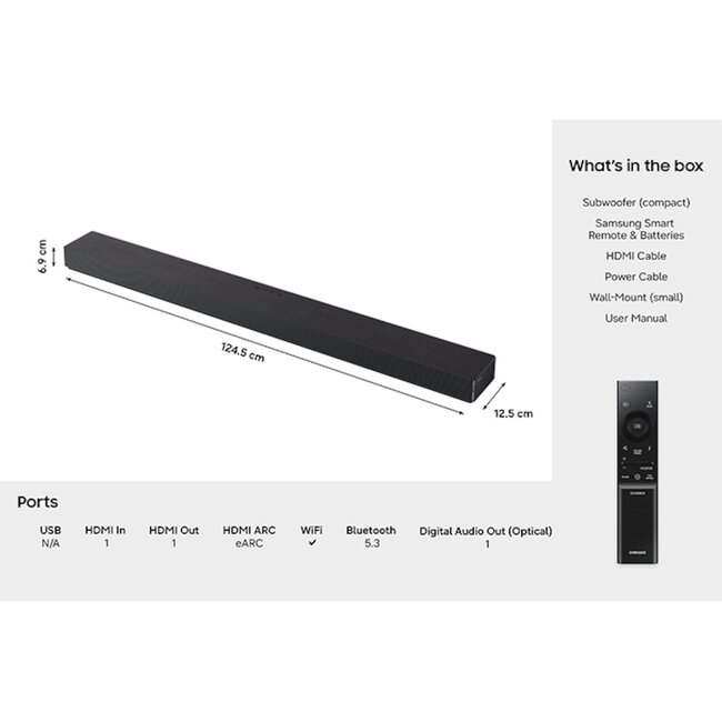 Samsung HW-S90H/XN Soundbar met Dolby Atmos