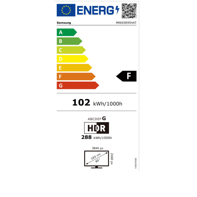 Samsung 65 Inch Micro RGB 4K Vision AI TV | MRE65R95HATXXN