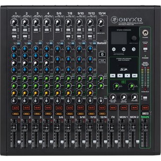 Mackie Onyx12 Analoge 12-kanaals USB Mengtafel met Bluetooth