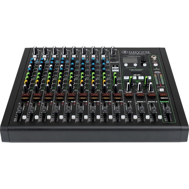 Mackie Onyx12 Analoge 12-kanaals USB Mengtafel met Bluetooth