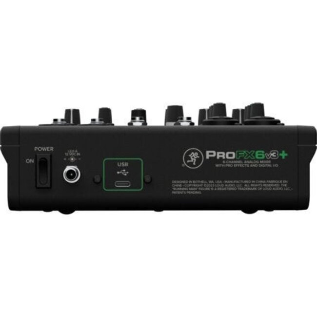 Mackie ProFX6v3+ 6-kanaals Analoge USB-C Mengtafel