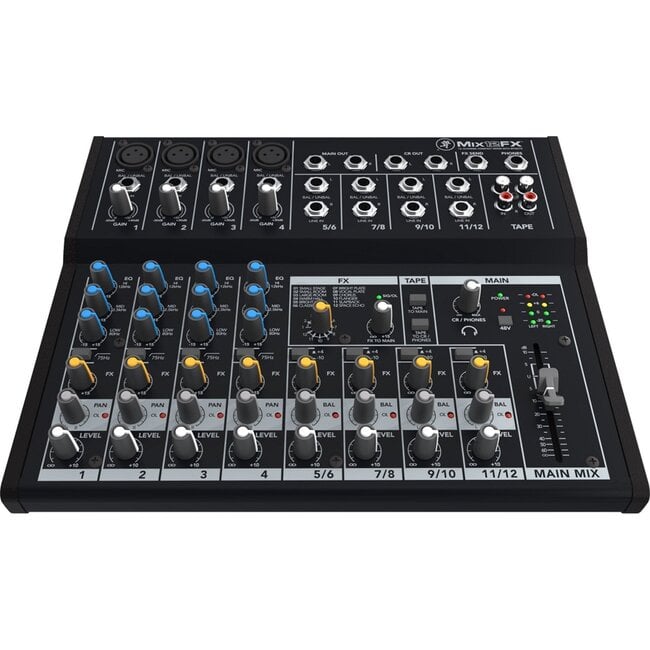 MACKIE - SMK MIX12FX MENGTAFELS ANALOOG MIX 12 KANALEN, 18 INPUTS + EFFECTS