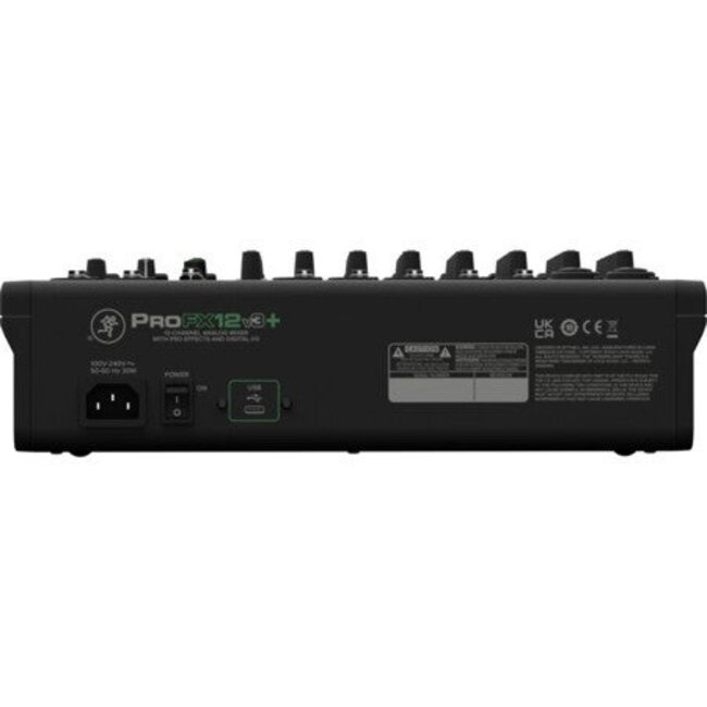 Mackie ProFX12v3+ 12-kanaals Analoge USB-C Mengtafel