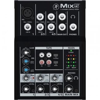 Mackie Mix5 Compacte 5-kanaals Analoge Mengtafel