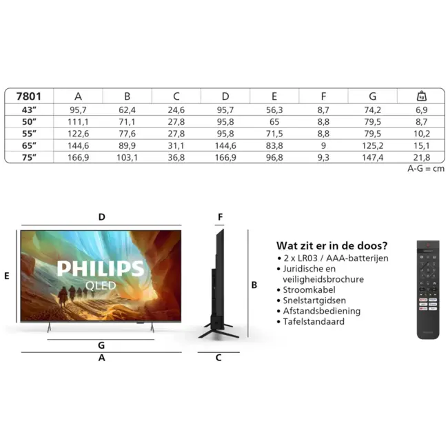 Philips 55PQS7801/12 – 55 inch 4K QLED Smart TV