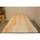 Boomstamtafel van Essenhout 250 x 100 cm | V-onderstel