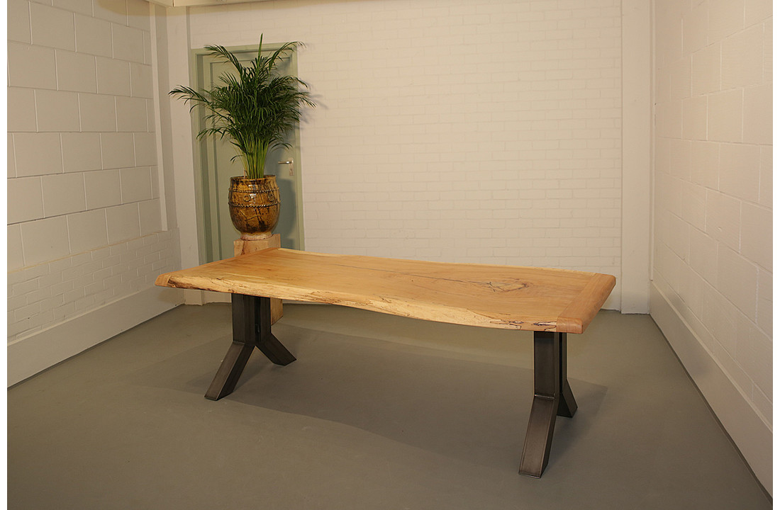 Boomstamtafel Beukenhout 240 x 95 cm | Y-profiel onderstel