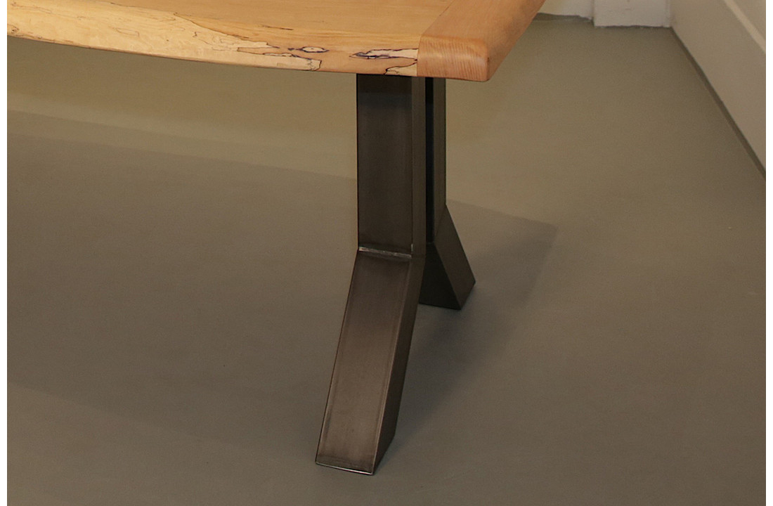Boomstamtafel Beukenhout 240 x 95 cm | Y-profiel onderstel