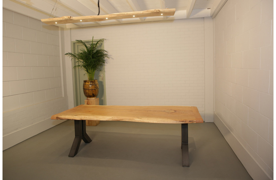 Boomstamtafel Beukenhout 240 x 95 cm | Y-profiel onderstel