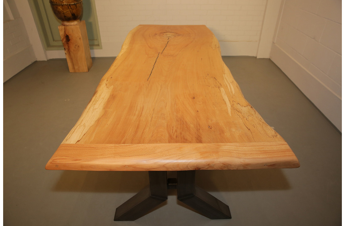 Boomstamtafel Beukenhout 240 x 95 cm | Y-profiel onderstel
