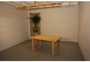 Eikenhouten eettafel 160 x 85 cm