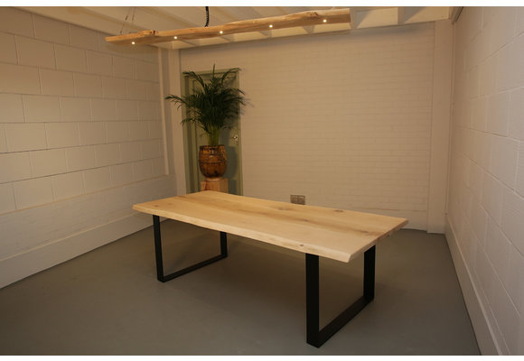 Boomstamtafel eikenhout 240 x 100  cm