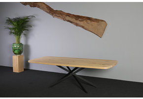 Eettafel eikenhout 245 x 100 cm