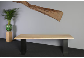 Boomstamtafel populierenhout 240 x 95-100 cm
