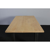 Eikenhouten eettafel 185 x 100 cm | U-profiel onderstel