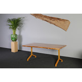 Boomstamtafel van Plataan 180 x 90 cm | Onderstel K50 goud