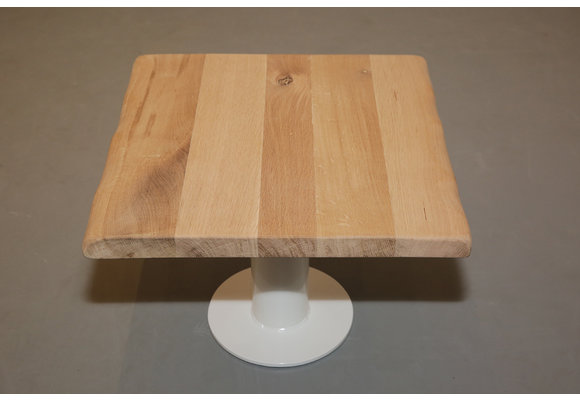 Bijzettafel eiken 60 x 60  cm