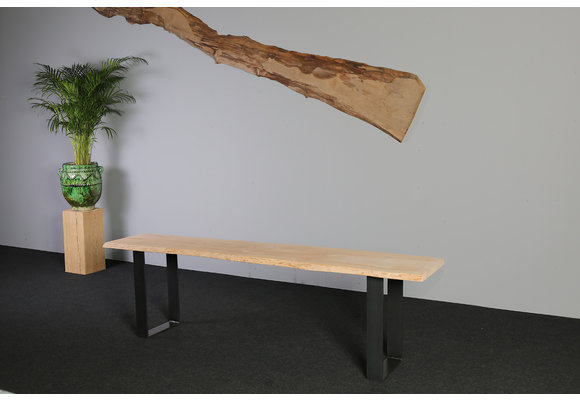 Wandtafel beukenhout 240  x 45 cm