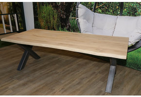 Boomstamtafel eikenhout 240 x 100 cm