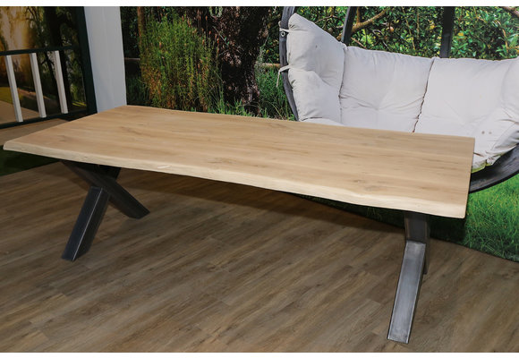 Boomstamtafel eikenhout 240 x 100 cm