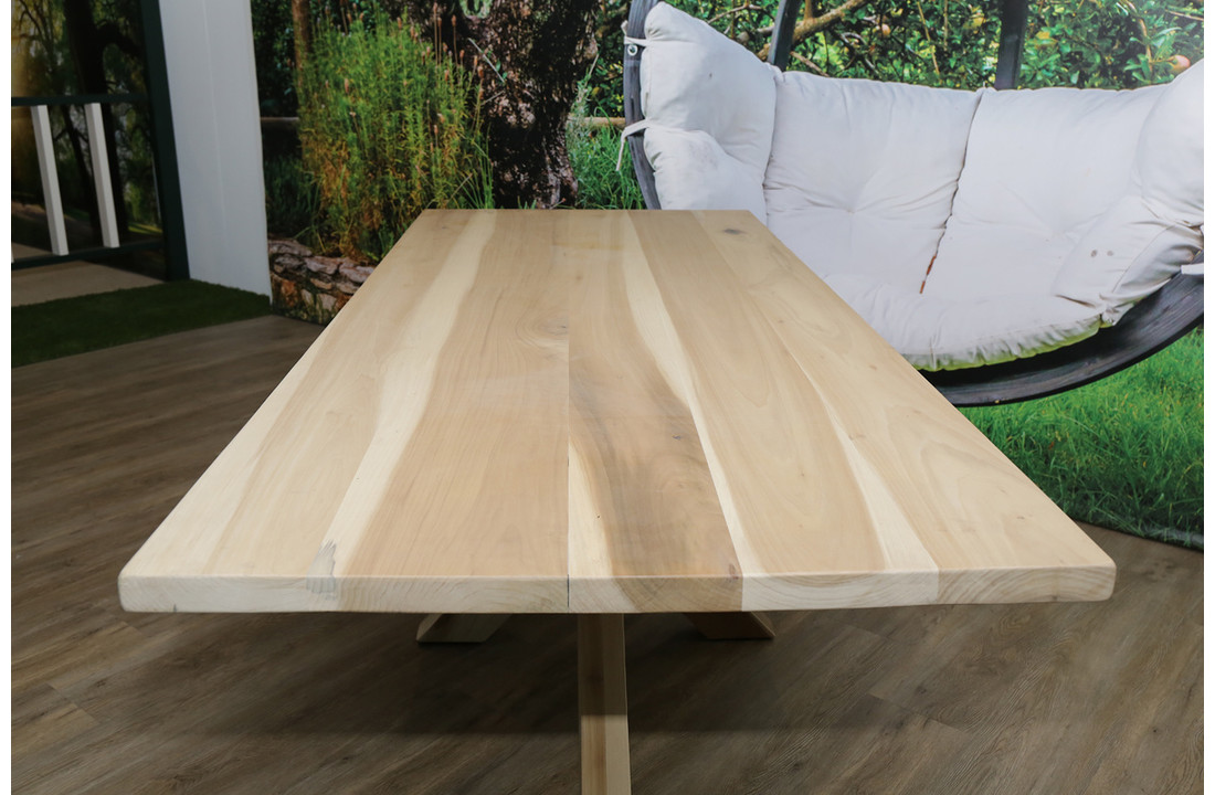 Eettafel van Magnoliahout 240 x 100 | Magnolia matrix onderstel
