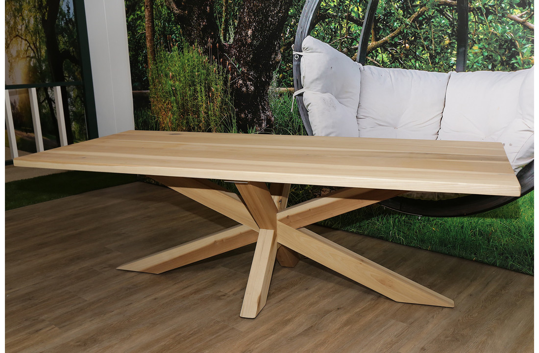Eettafel van Magnoliahout 240 x 100 | Magnolia matrix onderstel