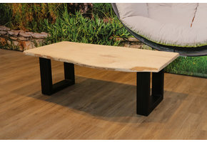 Salontafel iepenhout 130 x 65  cm