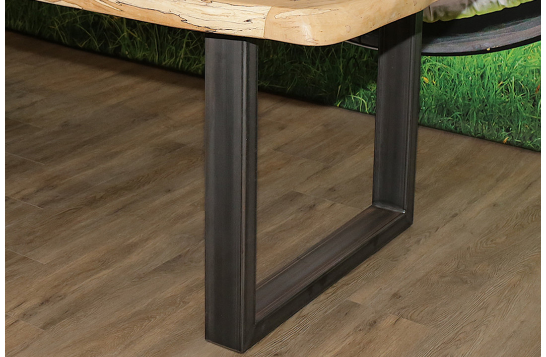 Boomstamtafel Beukenhout 240 x 90 cm | U-profiel onderstel