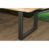 Boomstamtafel Beukenhout 240 x 90 cm | U-profiel onderstel