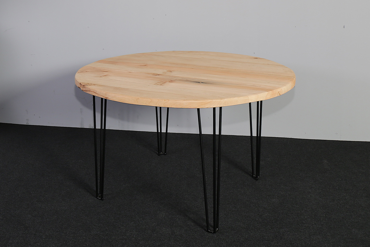 ritme klok Moedig Ronde tafel | Vleugelnoot | Pinpoot | Ø 130 cm | Tafelarsenaal.nl -  TAFELARSENAAL