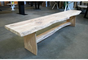 Wandtafel beukenhout 220 x 42 cm