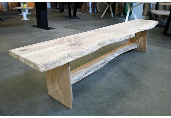 Wandtafel beukenhout 220 x 42 cm