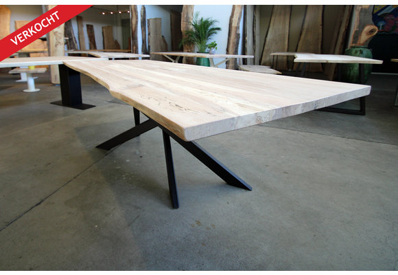 Boomstamtafel beukenhout 240 x 100  cm