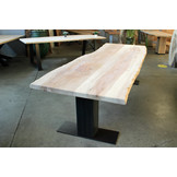 Boomstamtafel van Plataan 280 x 100 cm | Kolompoot onderstel