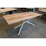 Boomstamtafel van Plataan 205 x 90 cm | Mikado onderstel
