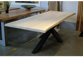 Boomstamtafel populierenhout 240 x 95-100 cm