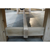 Buitentafel  eikenhout 300 x 100 cm  | Houten onderstel