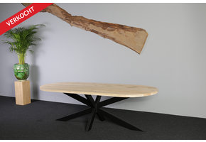 Eettafel eikenhout 250 x 100 cm
