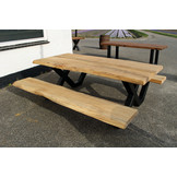 Picknicktafel 230 x 100 x 6 cm | Picknick onderstel zwart