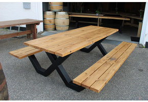 Picknicktafel eikenhout 240 x 90  cm